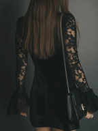 Vanie – Velvet and Lace Mini Dress