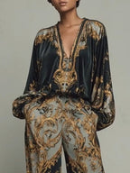 Isabella - Baroque Two-Piece Flowing Set