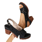 Crissy - Ankle Strap Sandals With Block Heel