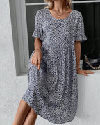 Gia - Elegant Floral Midi Dress