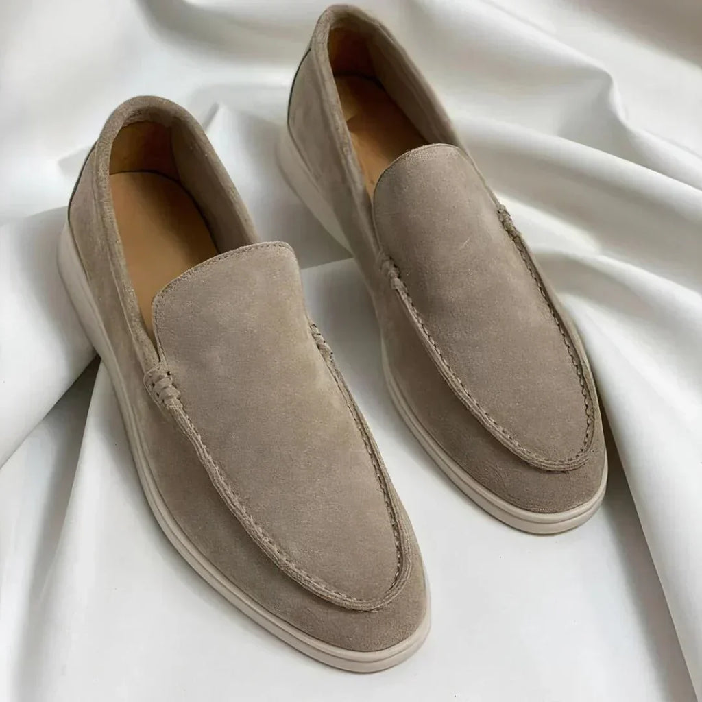 Algernon Men's Classic Loafers in Khaki