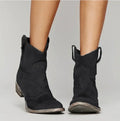 Anna Suede Boots in Black