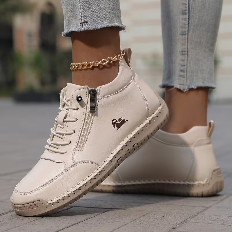 Nova - Comfortable Cushioned Comfort Sneakers with Zipper