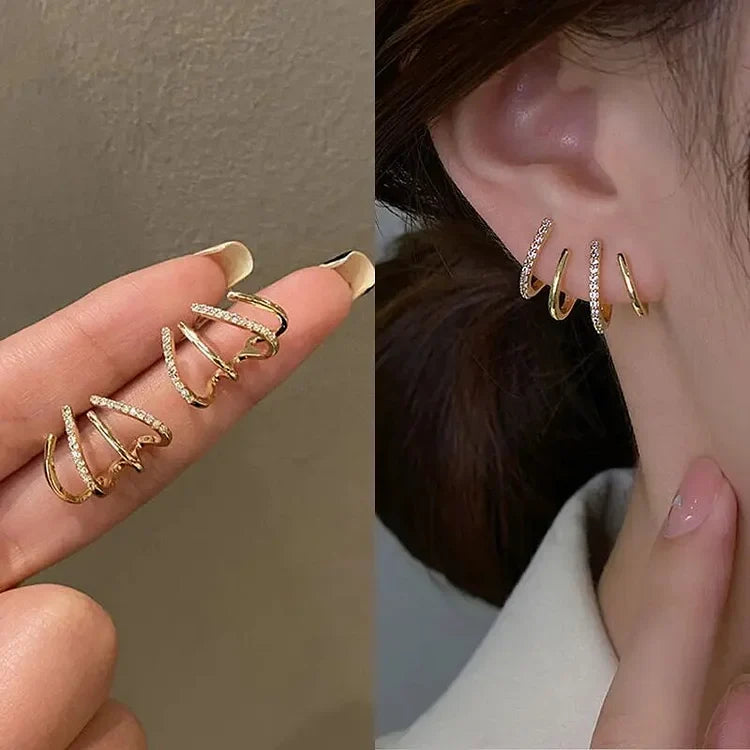 Zabby - Spiral Ear Cuff Earrings