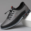 Edmund Men's Classic Oxford Shoes in Grey