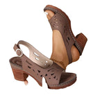 Crissy - Ankle Strap Sandals With Block Heel