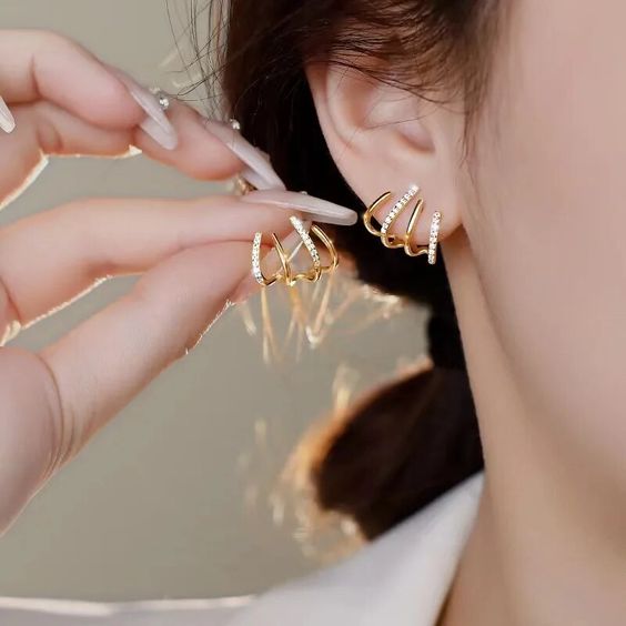 Zabby - Spiral Ear Cuff Earrings