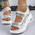 Riane - Orthopedic Platform Sandals with Crystal Details