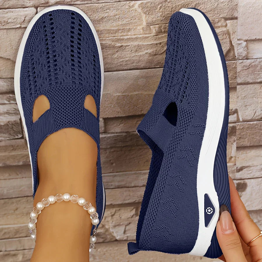 Blanche Slip-On Comfort Shoes in Blue