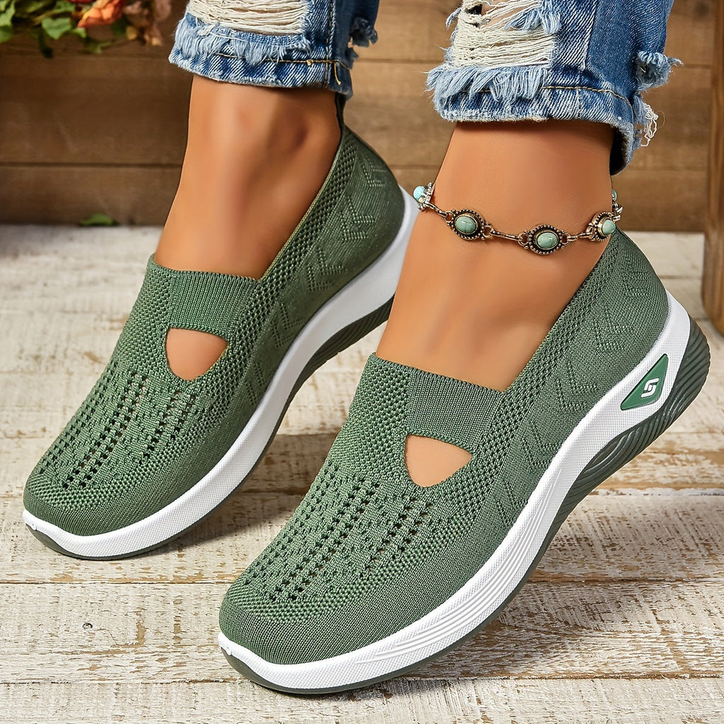 Blanche Slip-On Comfort Shoes in Green