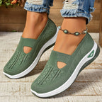 Blanche Slip-On Comfort Shoes in Green