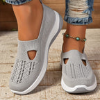Blanche Slip-On Comfort Shoes in Grey