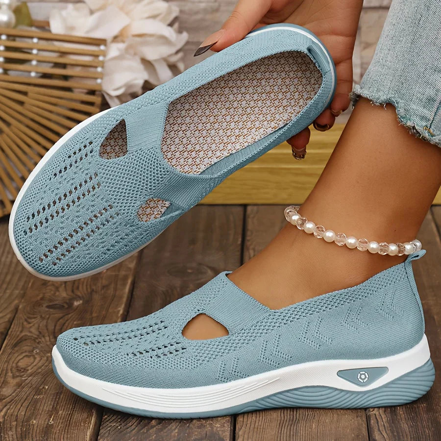 Blanche Slip-On Comfort Shoes in Light Blue