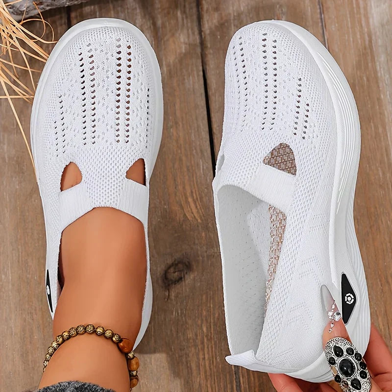 Blanche Slip-On Comfort Shoes in White