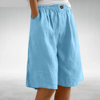 Arabella Relaxed Comfort Shorts in Sky Blue