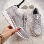 Herrie - Zip-Up Cushioned Comfort Sneakers