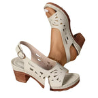 Crissy - Ankle Strap Sandals With Block Heel