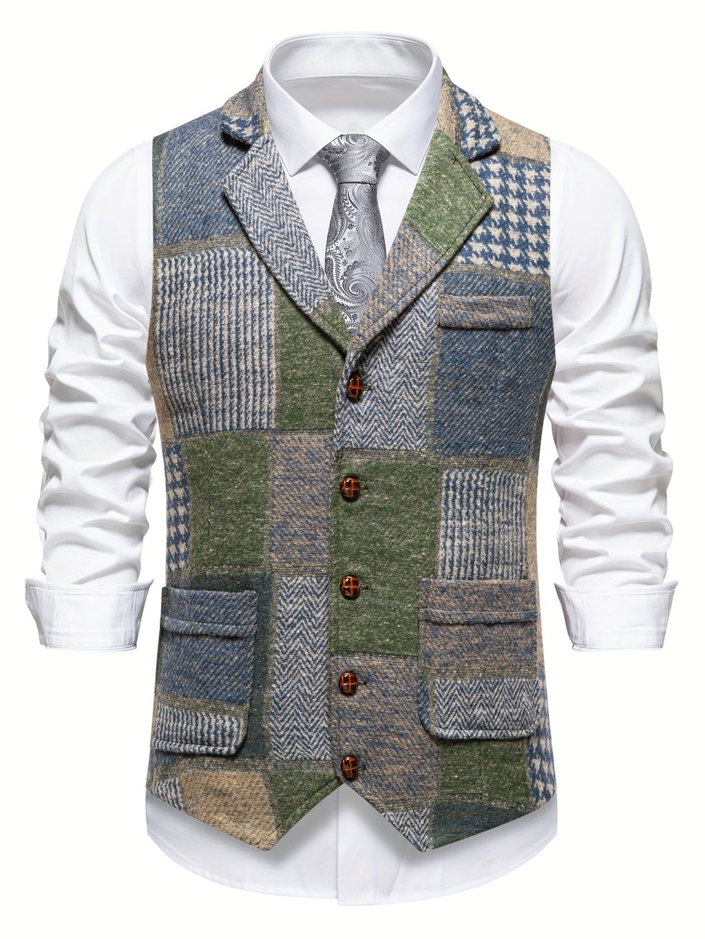 David - Classic Patchwork Vest