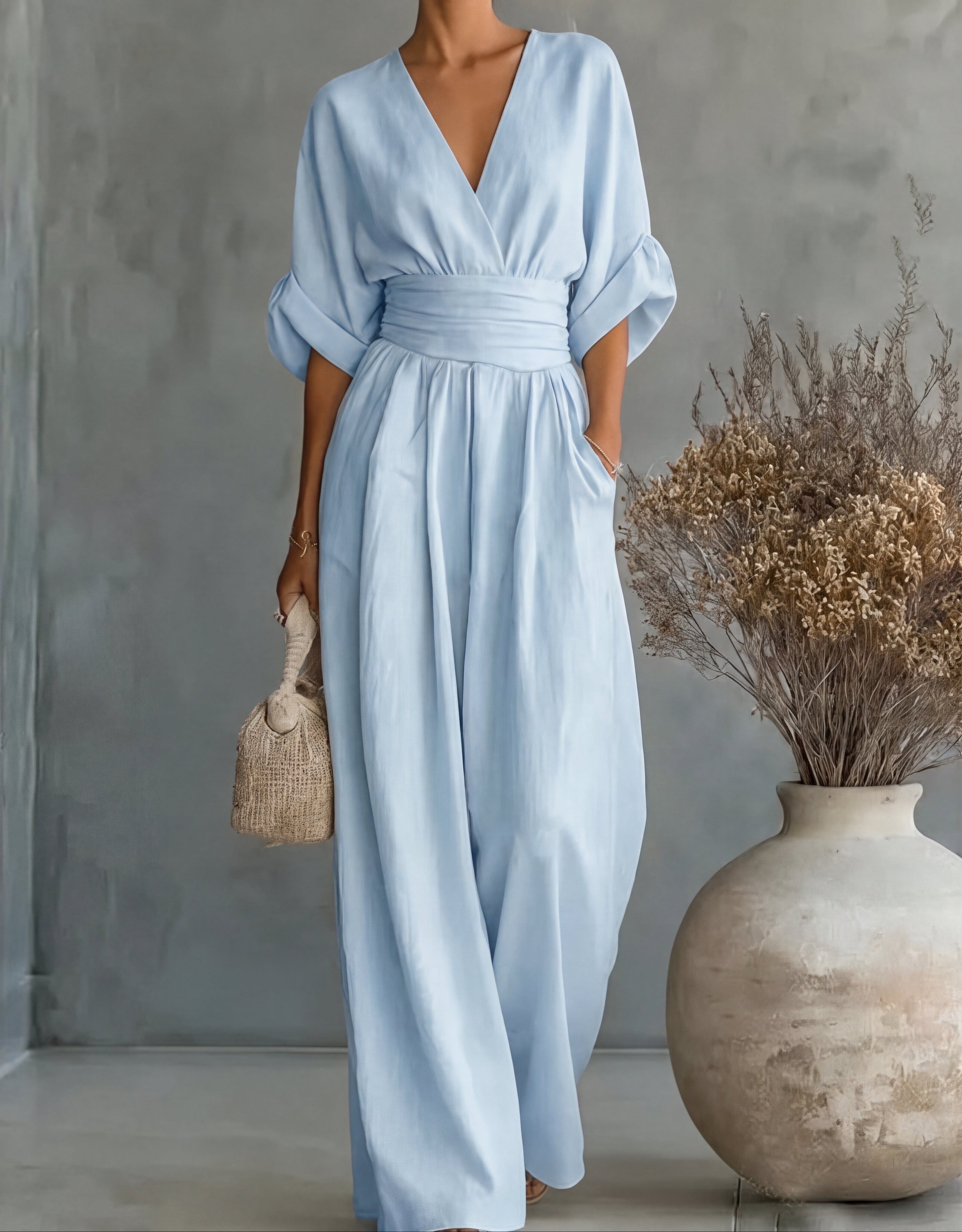 Celeste - Elegant Wide-Leg Jumpsuit