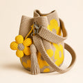 Livia - Handmade Crochet Floral Tote Bag