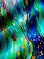 Aya - Abstract Watercolor Blouse with Button Front