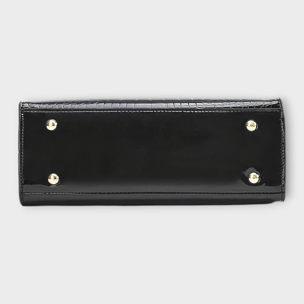 Veralie - Shiny Crocodile Skin Pattern Handbag
