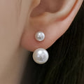 Aera - Double Pearl Statement Earrings