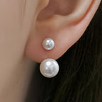 Aera - Double Pearl Statement Earrings