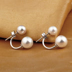 Aera - Double Pearl Statement Earrings