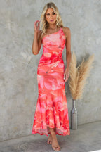 Sandy - One-Shoulder Pleated Dress