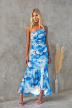 Sandy - One-Shoulder Pleated Dress