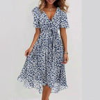 Desiree - Elegant Colorful Midi Dress