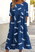 Molina - Dragonfly Tummy Coverage Midi Dress