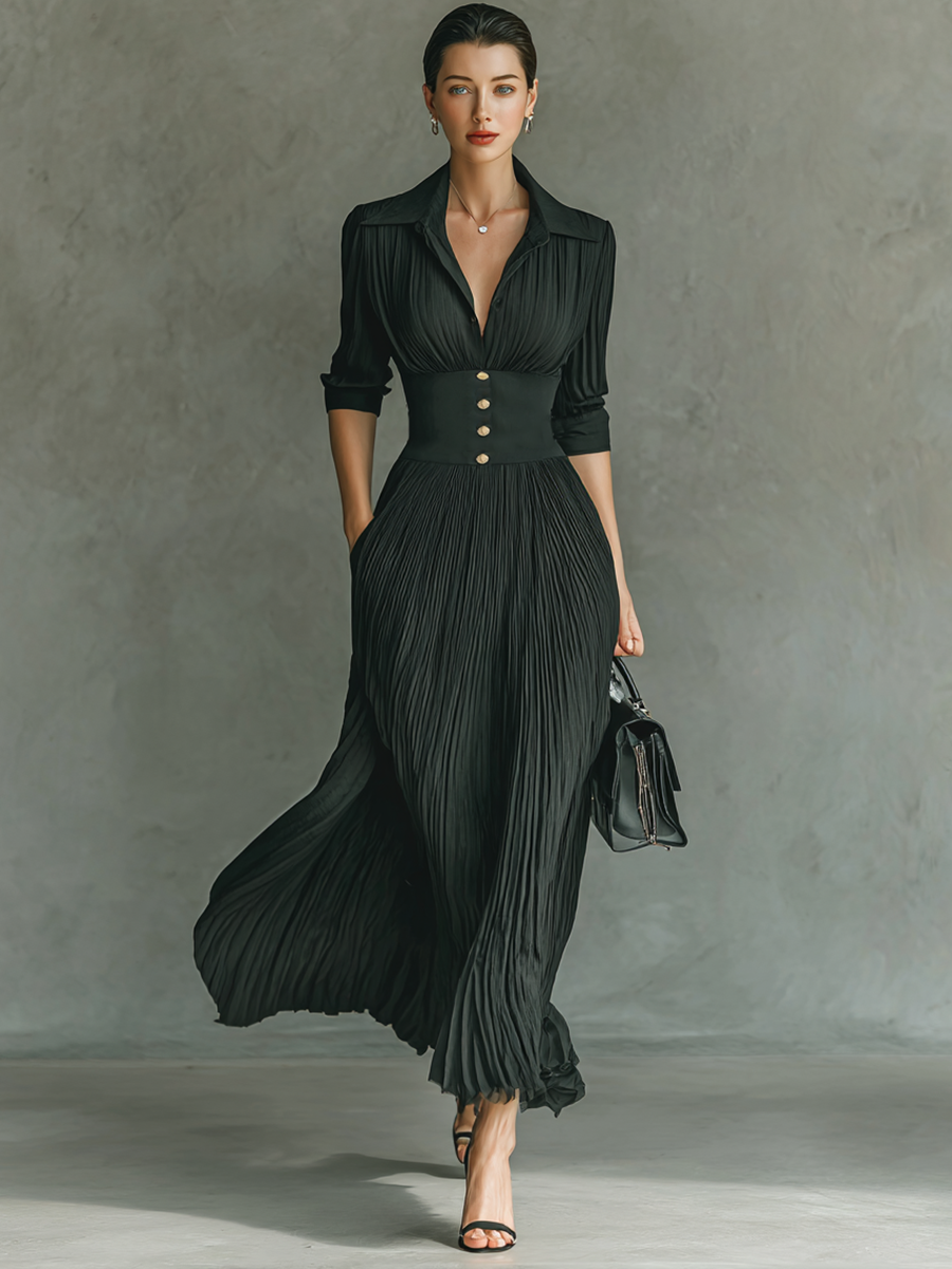 Gina - Long Sleeve Maxi Dress