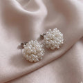 Geela - Elegant Pearl Cluster Earrings