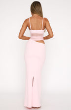 Lyca - Elegant Maxi Dress with Cut Outs