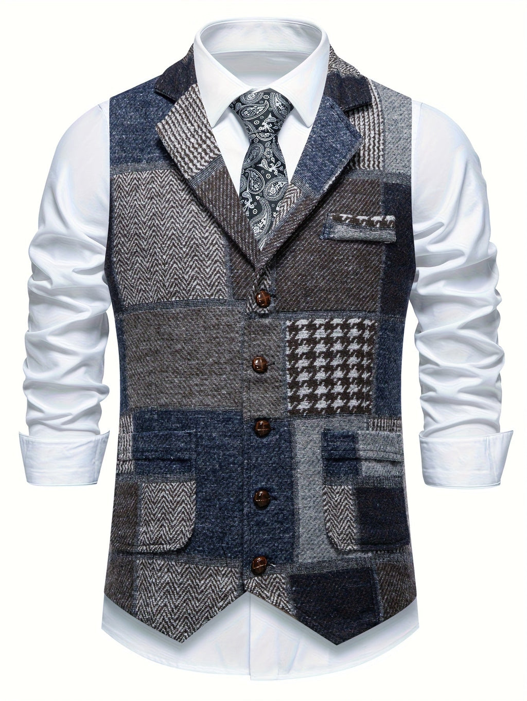 David - Classic Patchwork Vest