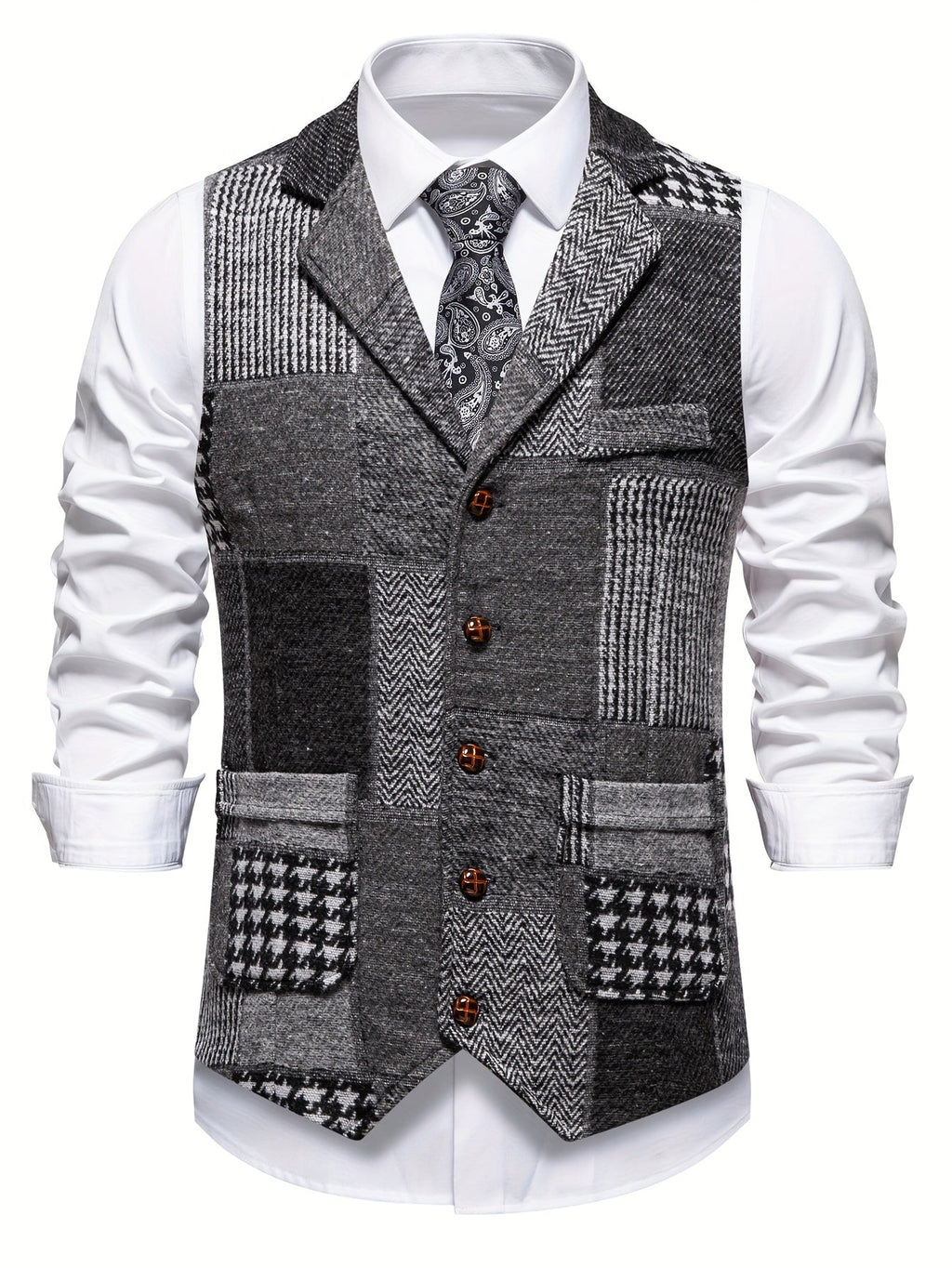 David - Classic Patchwork Vest