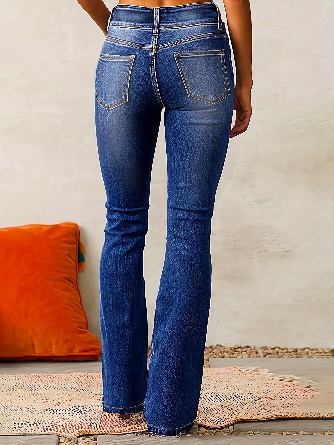 Tierra - High-Waisted Skinny Jeans with Zipper Detail