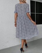 Gia - Elegant Floral Midi Dress