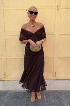 Mikaela - Off-Shoulder Maxi Dress