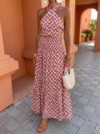 Anna - Elegant Off Shoulder Ruffle Skirt Two-Piece Set