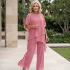 Daphne - Draped Top with Palazzo Pants