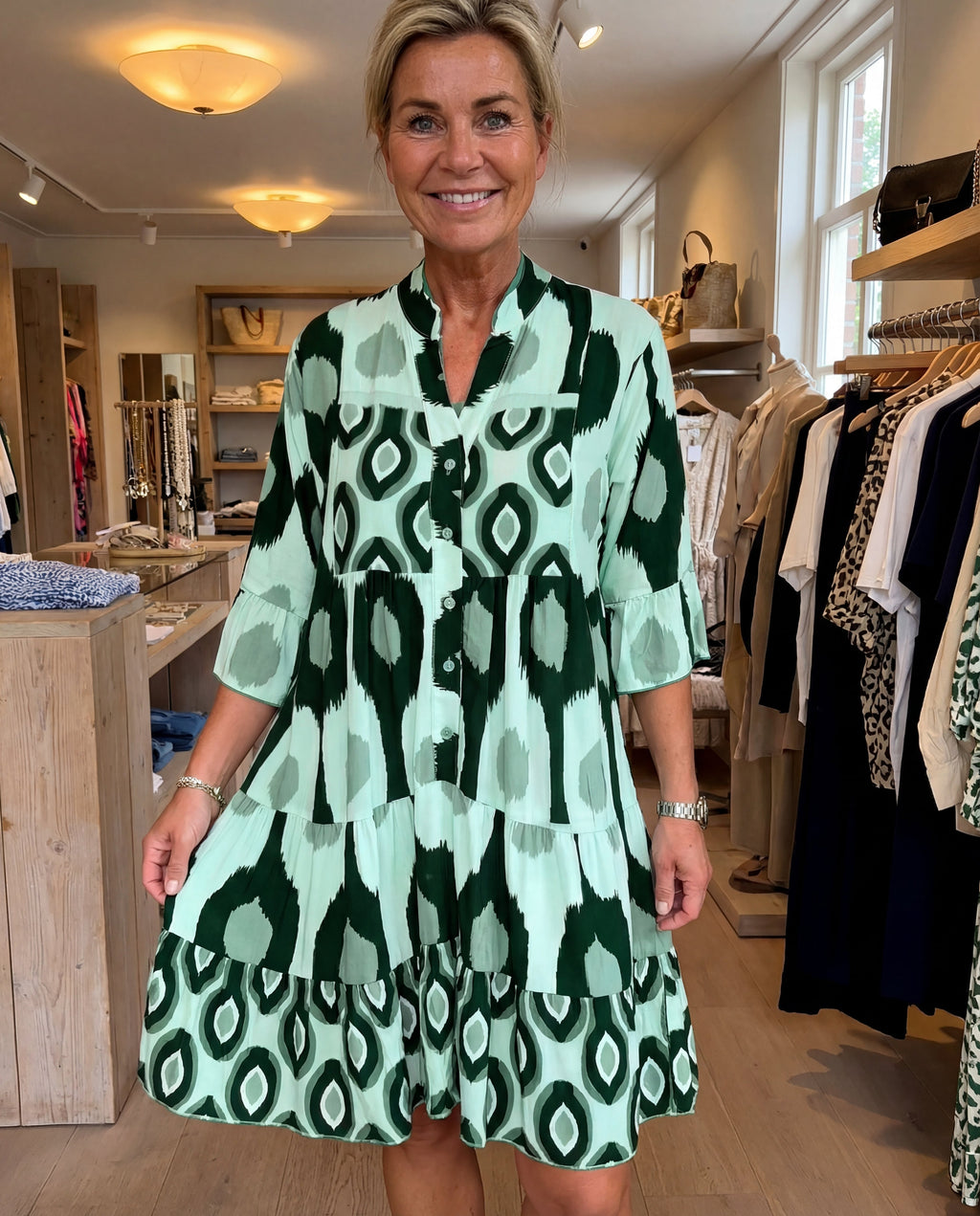 Audrey - Tummy Hiding Flowing Spring Dress
