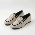 Elizabeth - Crystal Buckle Loafers