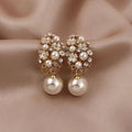 Talia - Elegant Earrings with Floral Pattern and Pearls