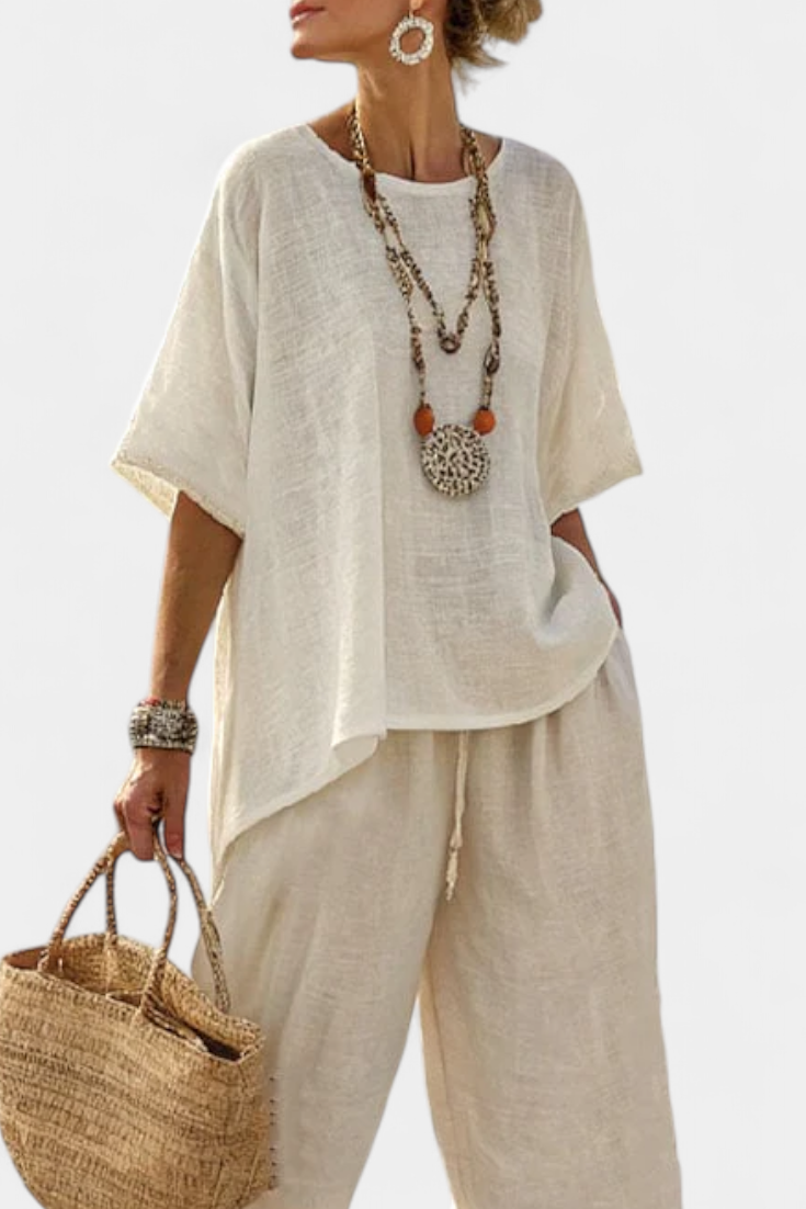 Bea - Essential Comfortable Shirt and Wide-Leg Pants