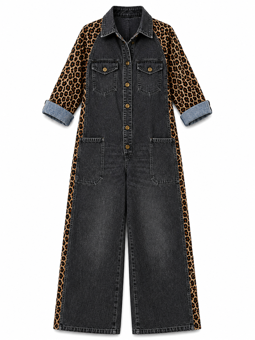 Emma – Relaxed Denim One-Piece Jumpsuit