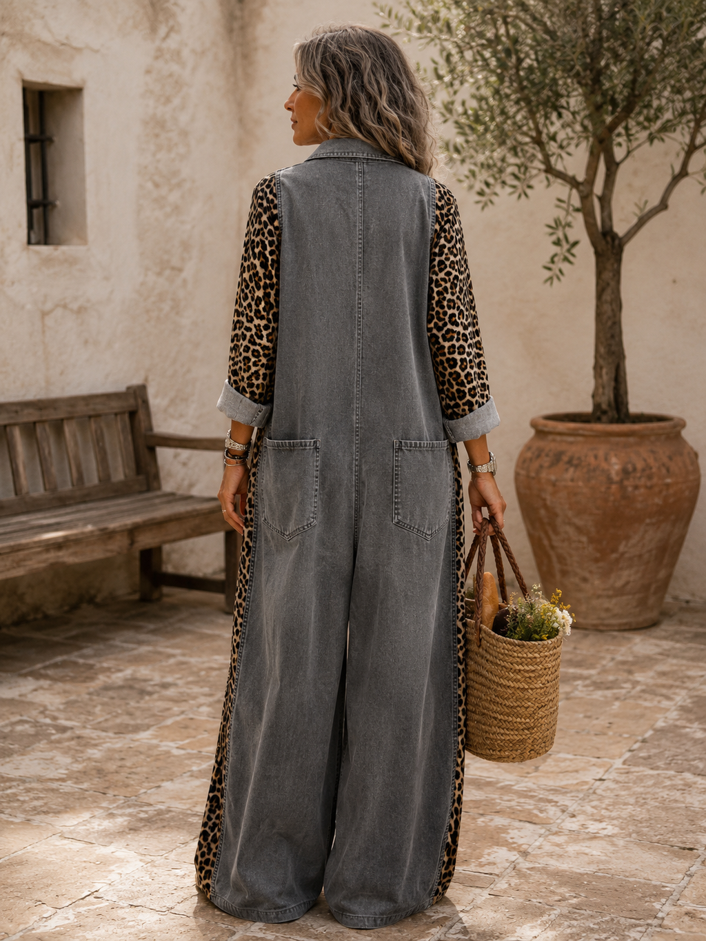 Emma – Relaxed Denim One-Piece Jumpsuit