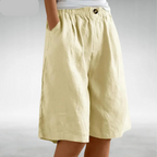 Arabella Relaxed Comfort Shorts in Khaki